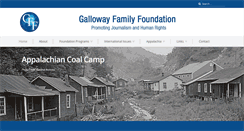 Desktop Screenshot of gallowayfoundation.org